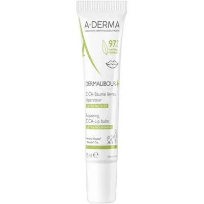A-DERMA Dermalibour+ Repairing CICA-Lip Balm 15 ml