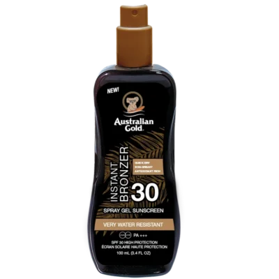 Australian Gold Instant Bronzer Spraygel Travel Size SPF 30 - 100 ml