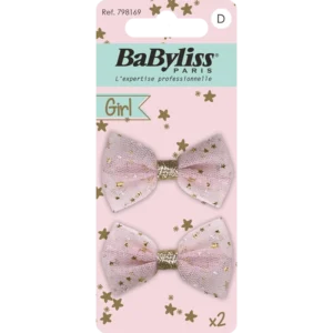 BaByliss KIDS Bow Hair Clips (1694) 2 Pieces