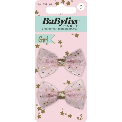 BaByliss KIDS Bow Hair Clips (1694) 2 Pieces
