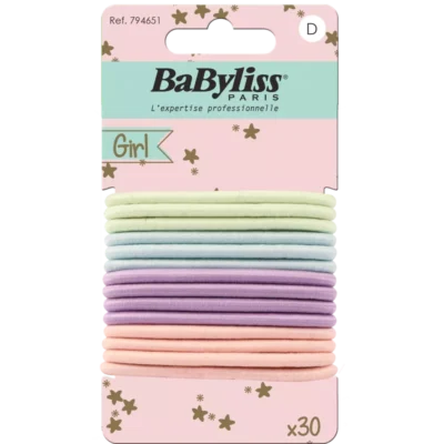 BaByliss KIDS Multi Colors Elastics (6515) 30 Pieces
