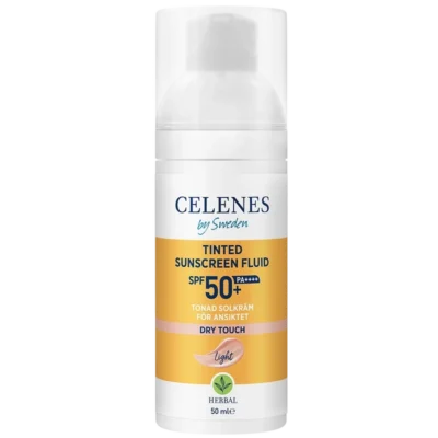 Celenes Herbal Sunscreen Dry Touch Fluid Tinted SPF 50 - 50 ml
