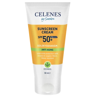 Celenes Herbal Sunscreen Face Cream Anti Aging SPF 50 - 50 ml