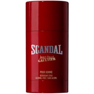 Jean Paul Gaultier Scandal Him Deodorant Stick 75 gr Jean Paul Gaultier Scandal Him Deodorant Stick er en kraftfuld, moderne og maskulin deodorant, der kombinerer friskhed og intensitet i en langtidsholdbar formel. Inspireret af den populære Scandal for Him Eau de Toilette, sikrer denne deodorant en frisk følelse hele dagen med en sofistikeret duftprofil.