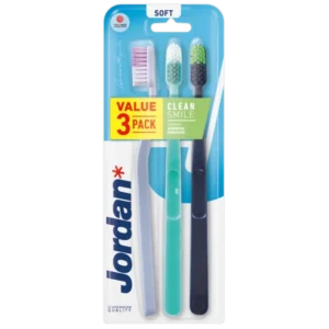 Jordan Clean Smile Toothbrush 3 Pack Soft