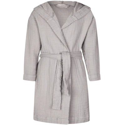 Lille Kanin Bathrobe Muslin 1-2 Years - Brown Smoke