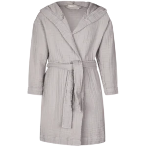 Lille Kanin Bathrobe Muslin 5-6 Years - Brown Smoke