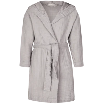 Lille Kanin Bathrobe Muslin 5-6 Years - Brown Smoke