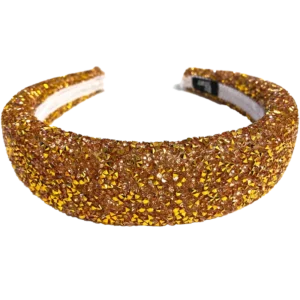 By Stær LIN Hairband - Glitter Rust/Gold