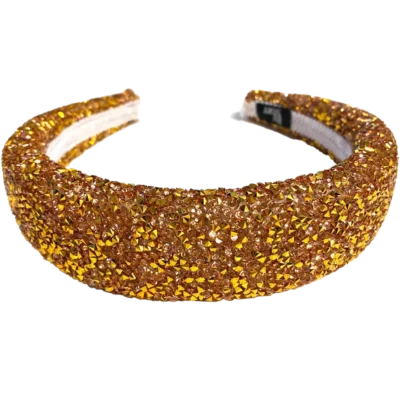 By Stær LIN Hairband - Glitter Rust/Gold