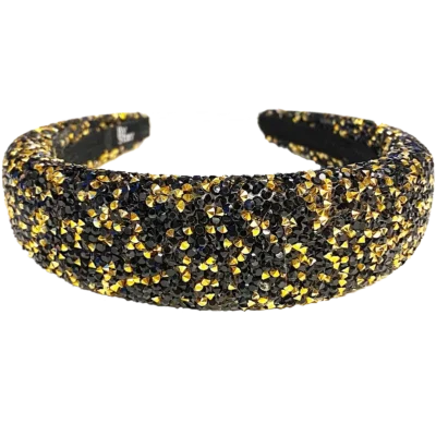 By Stær LIN Hairband - Glitter Black/Gold