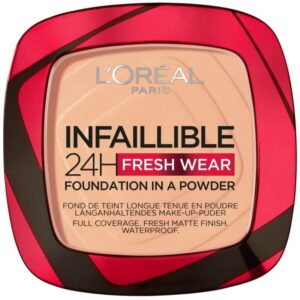 L'Oreal Paris Cosmetics Infaillible 24h Fresh Wear Powder Foundation 9 gr. - 245 Golden Honey