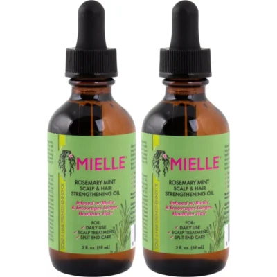 Mielle Rosemary Mint Scalp and Hair Strengthening Oil 2 x 59 ml