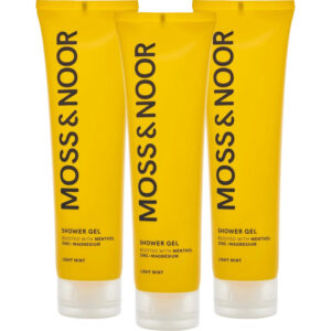 Moss & Noor After Workout Shower Gel 3 Pack - Light Mint
