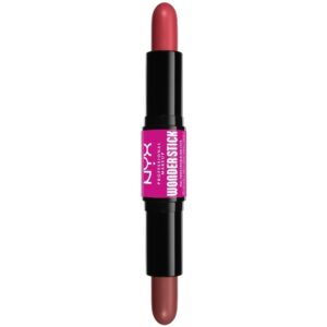 NYX Prof. Makeup Wonder Stick Dual-Ended Cream Blush Stick 8 gr. - 03 Coral + Deep Peach