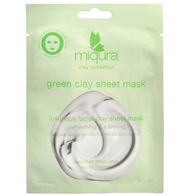 Miqura Green Clay Sheet Mask 1 Piece