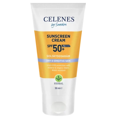 Celenes Herbal Sunscreen Face Cream Dry/Sensitive SPF 50 - 50 ml