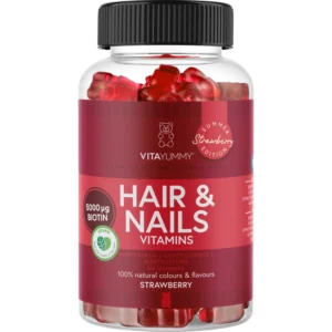 VitaYummy Hair & Nails Strawberry, Summer Edition 2024 60 Pieces (Limited Edition)