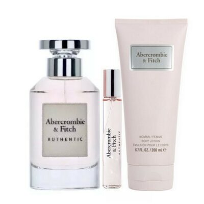Abercrombie & Fitch - Authentic Woman Sæt - 100 ml Edp - 15 ml Edp - Body Lotion
